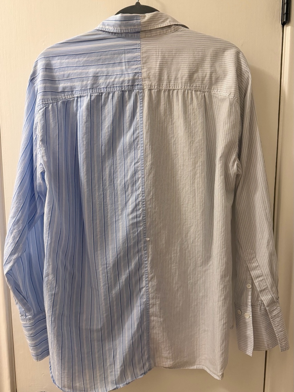 FRAME Le Mix Oversized Cotton Shirt - Picture 13 of 15